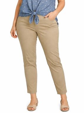 Old Navy cropped Pixie pants camel brown women’s 16